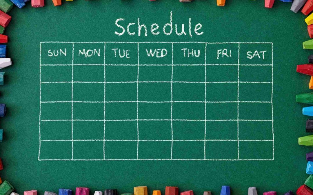 How to schedule your week to have time for everything